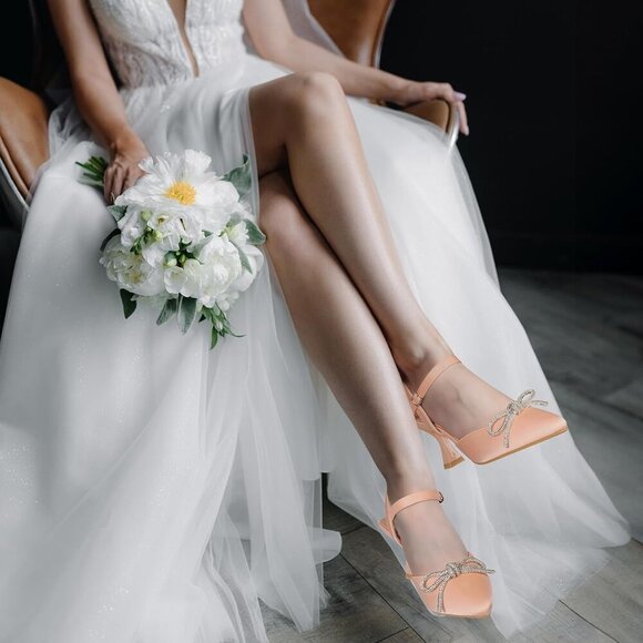 🆕Women's Pink High Heel Pumps Pointed Toe Dress Party Wedding Work Shoes - Picture 8 of 8